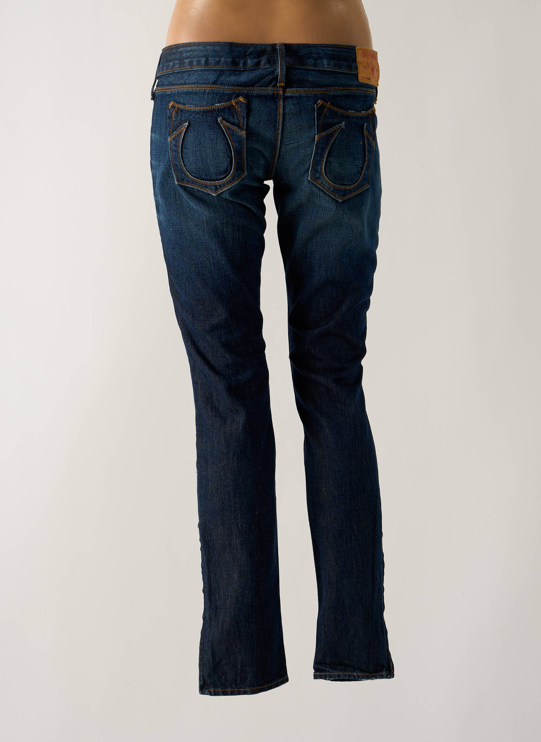 Lieknos džinsai kišenės mėlyna TRUE RELIGION moteris
