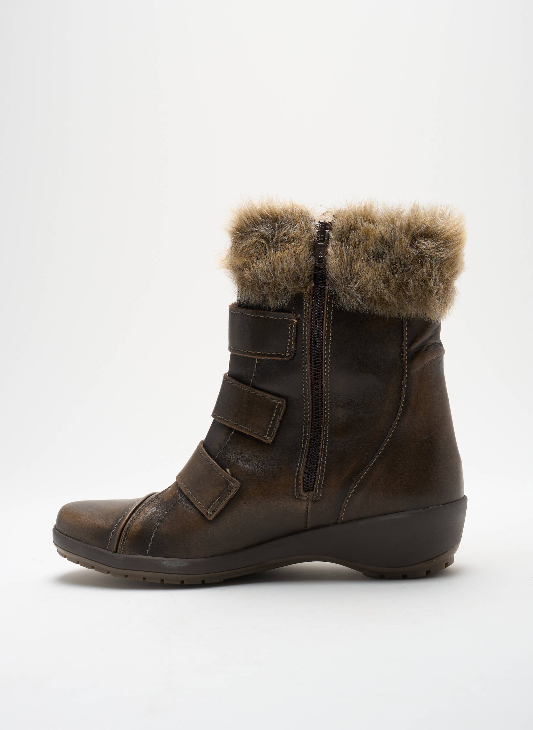 Batai/botai apvalus mygtukas kulnas nuo 4 iki 6 cm rudas SUAVE moteris