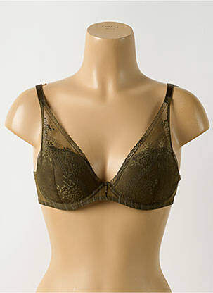 Liemenėlė satino efektas formuojantis liemenėlė su aukštu palaikymu žalias CHANTELLE moteris