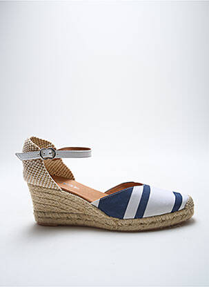 Espadrilės apvalus mygtukas kulnas nuo 4 iki 6 cm mėlyna ADIGE moteris
