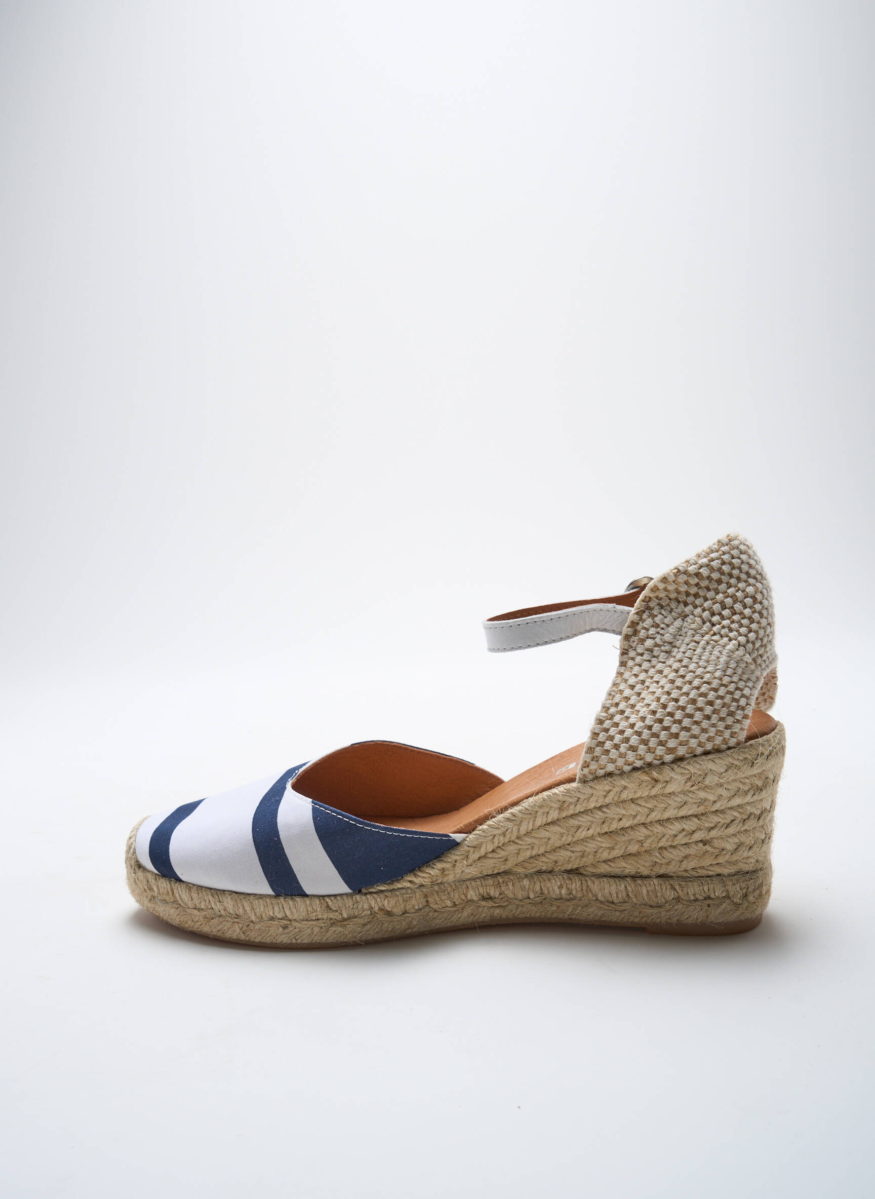 Espadrilės apvalus mygtukas kulnas nuo 4 iki 6 cm mėlyna ADIGE moteris
