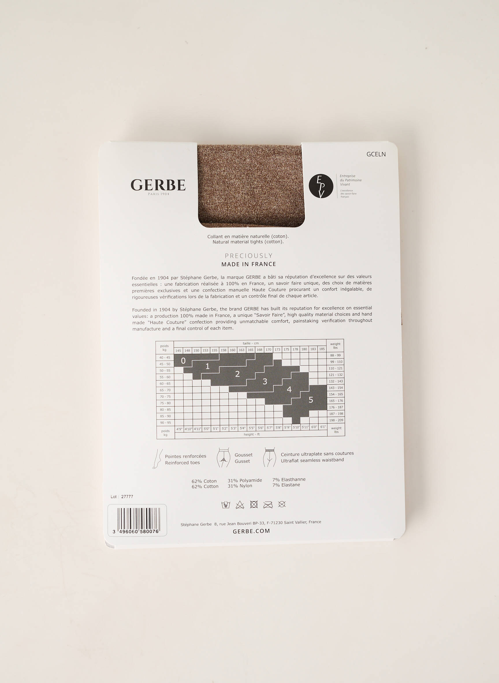 Kojinės tamprumas bežinis GERBE moteris