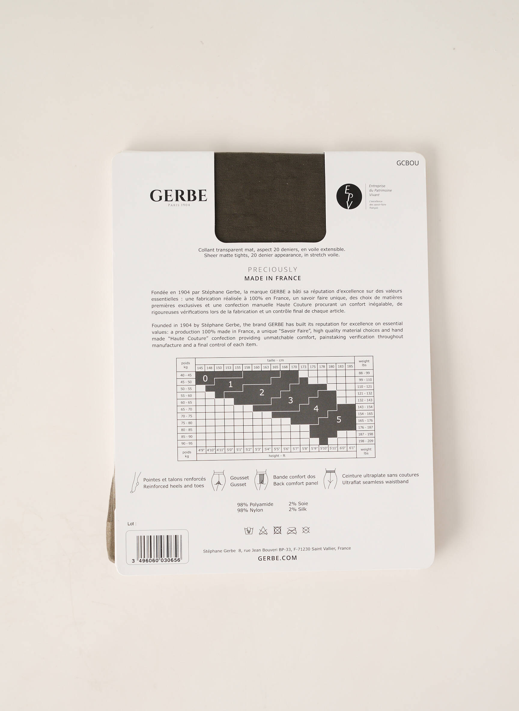 Kojinės tamprumas žalias GERBE moteris