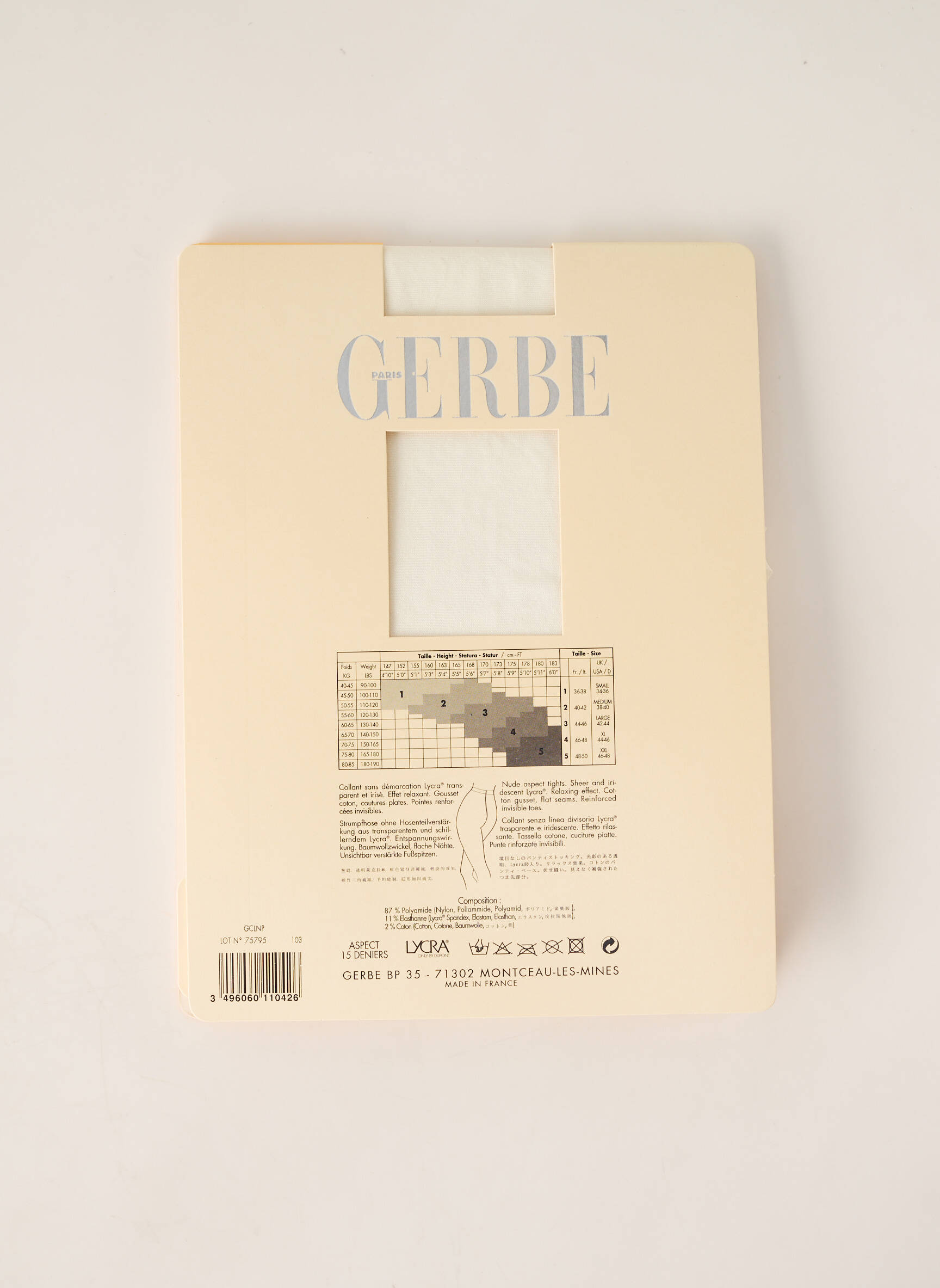 Kojinės tamprumas bežinis GERBE moteris