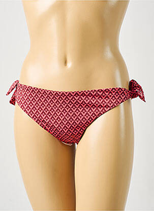 Maudymosi kelnaitės satino audinys bikini raudona SIMONE PERELE moteris