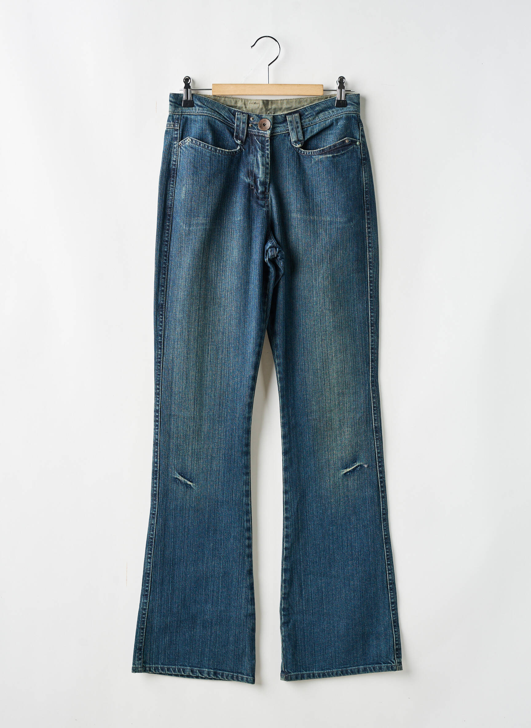 Bootcut džinsai aukšta talija aukšta talija mėlyna JOST moteris