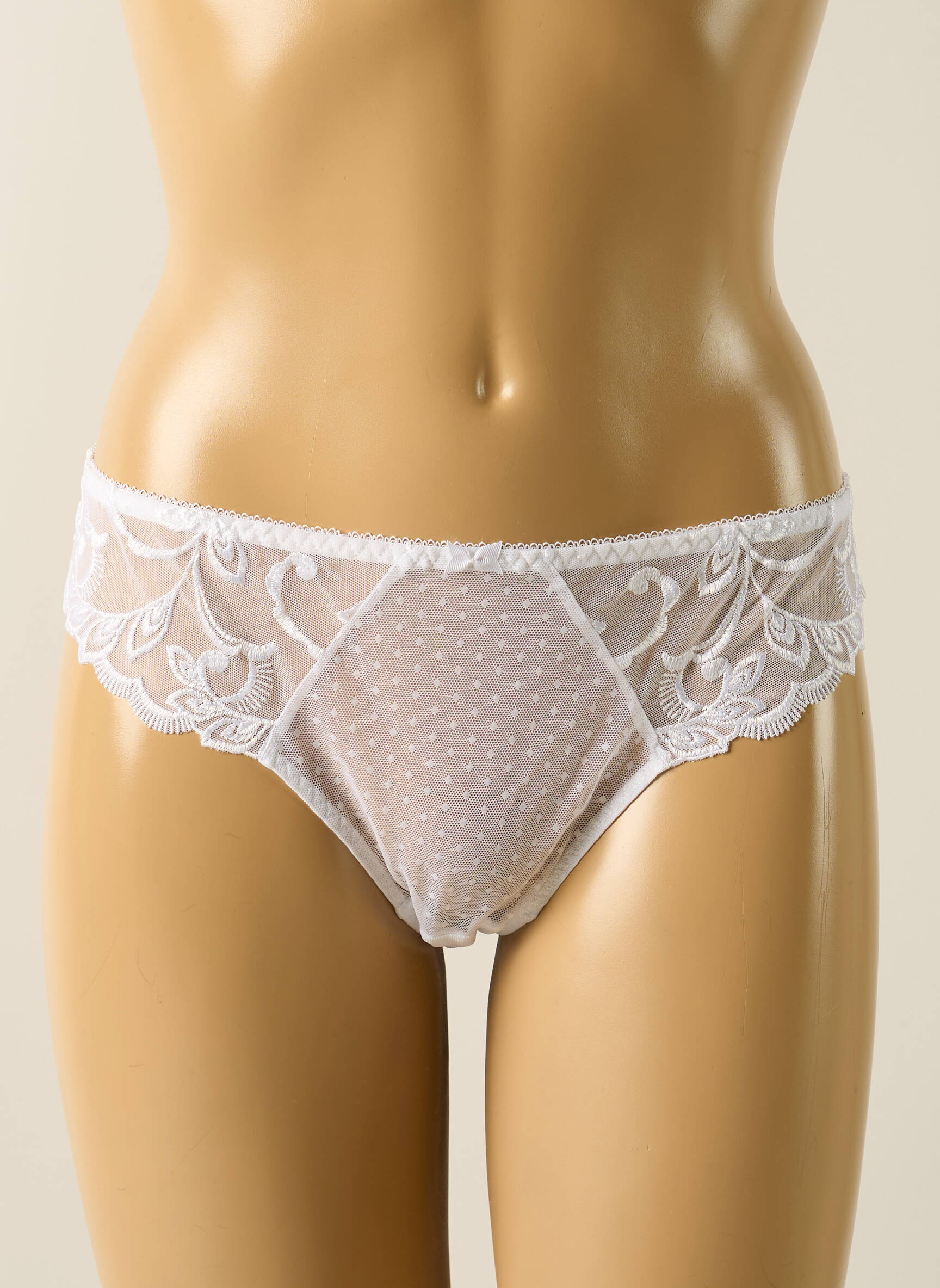 Tanga tamprumas baltas AUBADE moteris