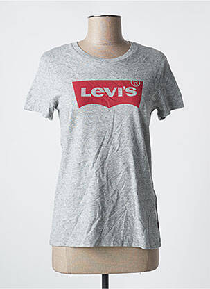 T-marškinys floqué serigrafija trumpas rankovės pilka LEVI'S moteris