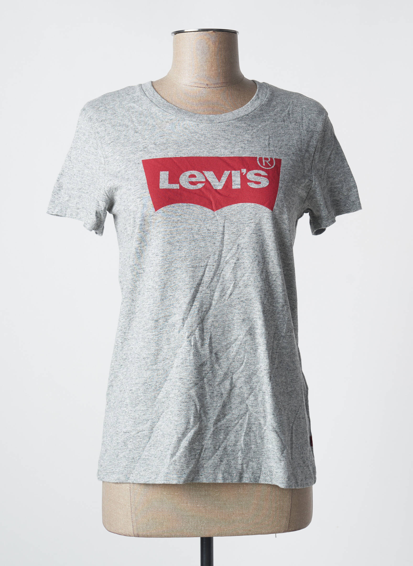 T-marškinys floqué serigrafija trumpas rankovės pilka LEVI'S moteris