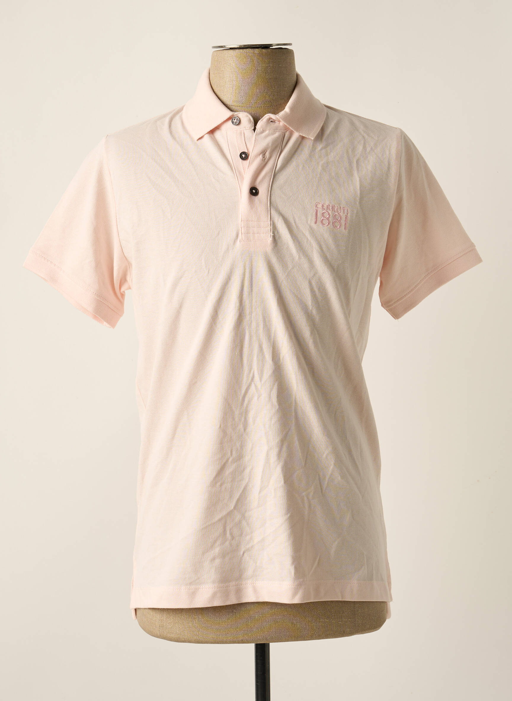 Polo tamprumas trumpas rankovės rožinė CERRUTI 1881 vyras
