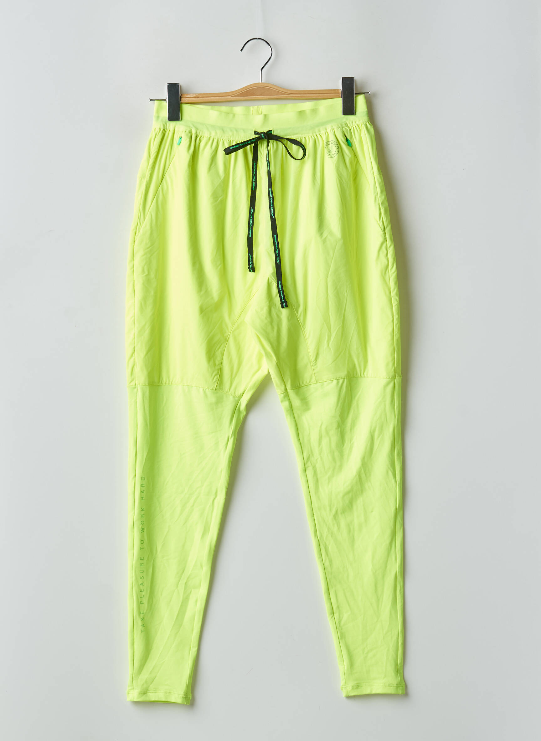 Joggins fluorescencinis aukšta talija geltona SWEET PANTS moteris