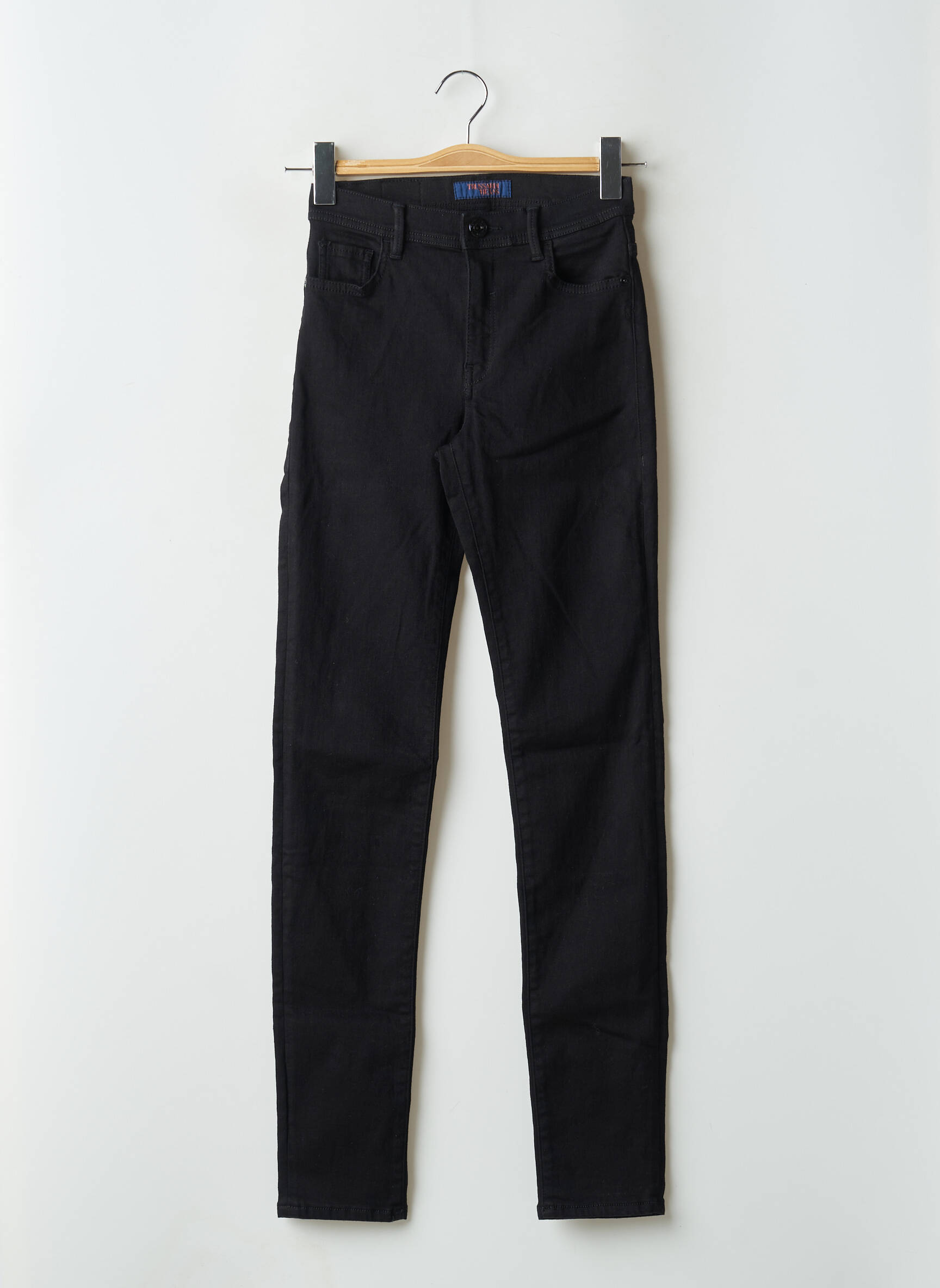 Lieknos džinsai aukšta talija aukšta talija juodas TRUSSARDI JEANS moteris