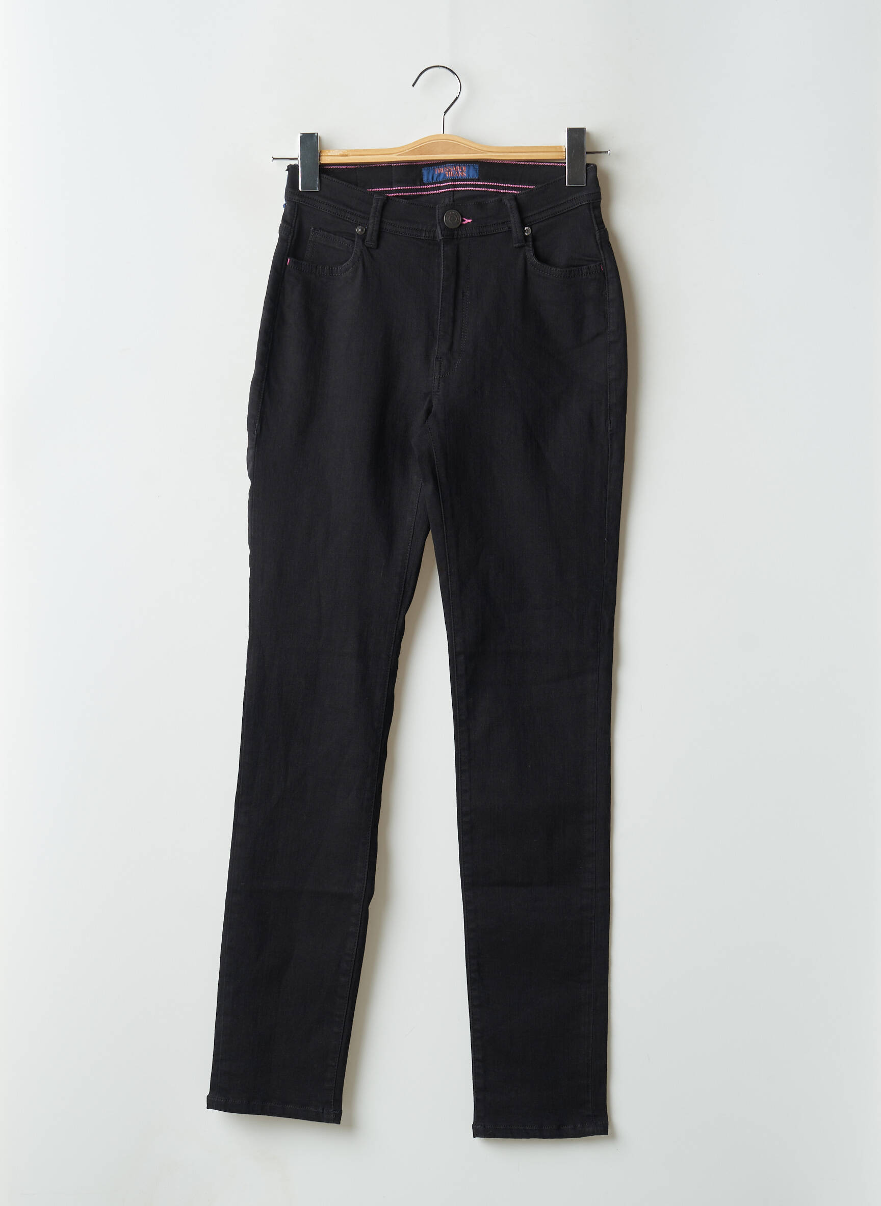 Lieknos džinsai aukšta talija aukšta talija juodas TRUSSARDI JEANS moteris