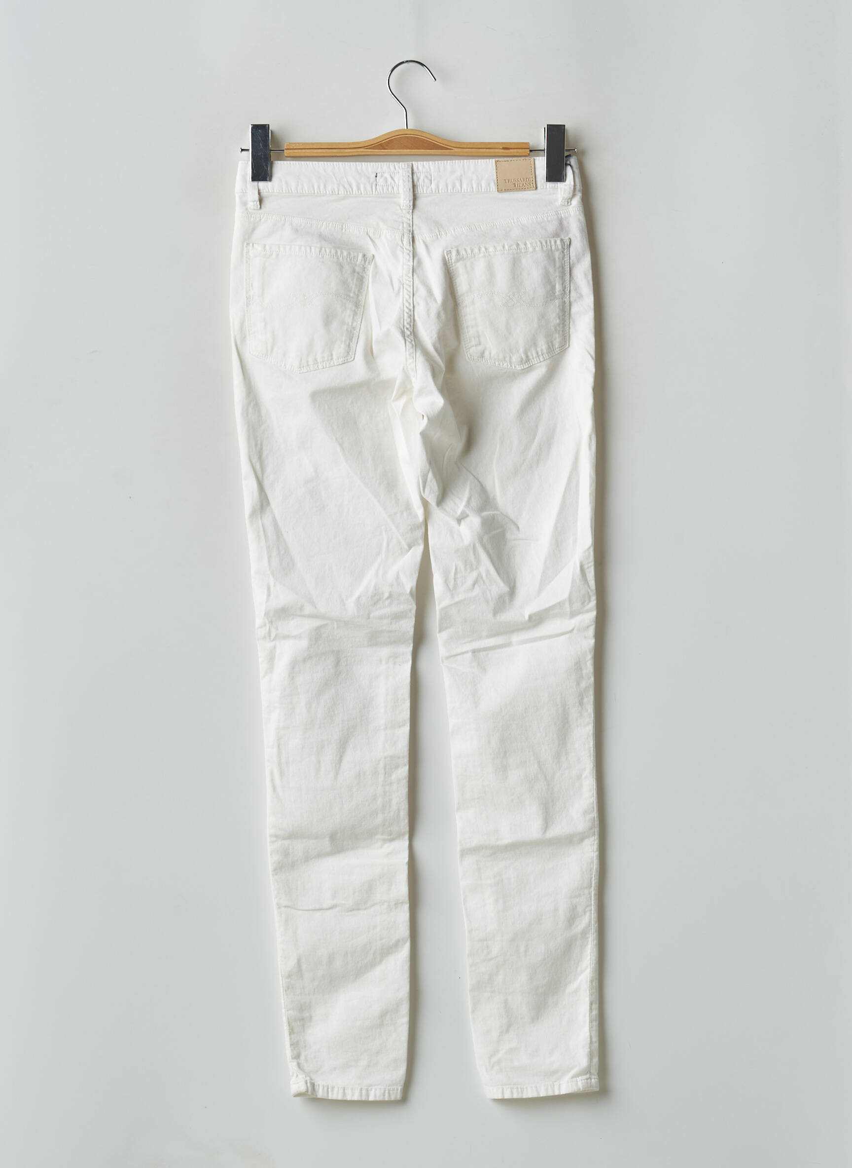 Lieknos kelnės maža dydžio maža dydžio bežinis TRUSSARDI JEANS moteris