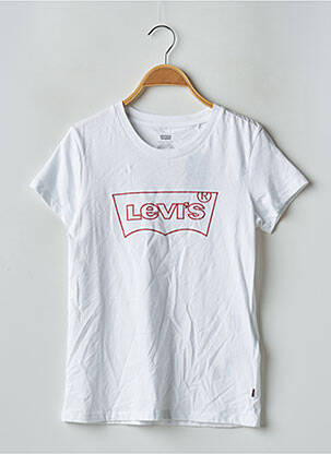 T-marškinys floqué serigrafija trumpas rankovės baltas LEVI'S moteris