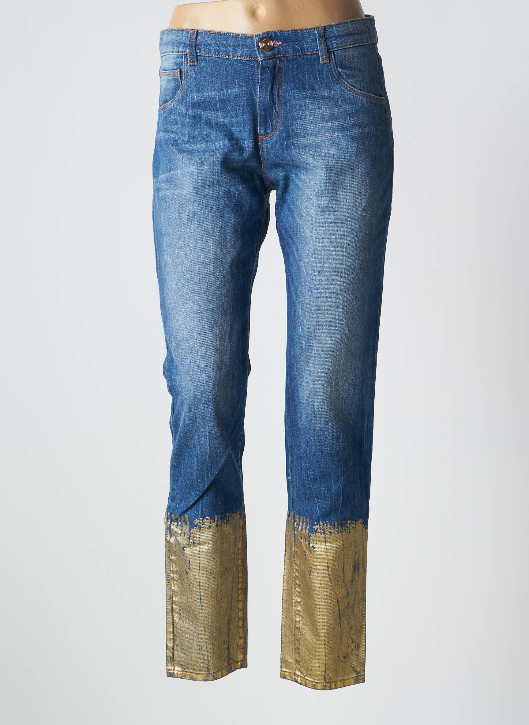 Lieknos džinsai tamprumas normala dydis mėlyna TRUSSARDI JEANS moteris