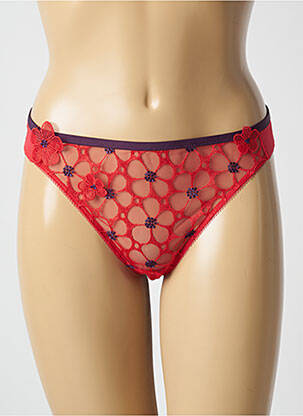 Tanga satino efektas raudona HUIT moteris
