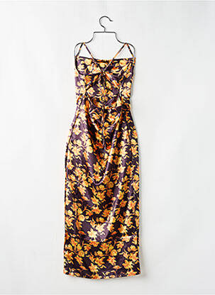 Pusilgių suknelė gėlių raštas plonos dirželiai violetinis JARDINVUE moteris