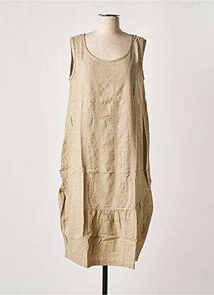 Pusilgių suknelė be rankų be rankų rudas EFFET MER moteris