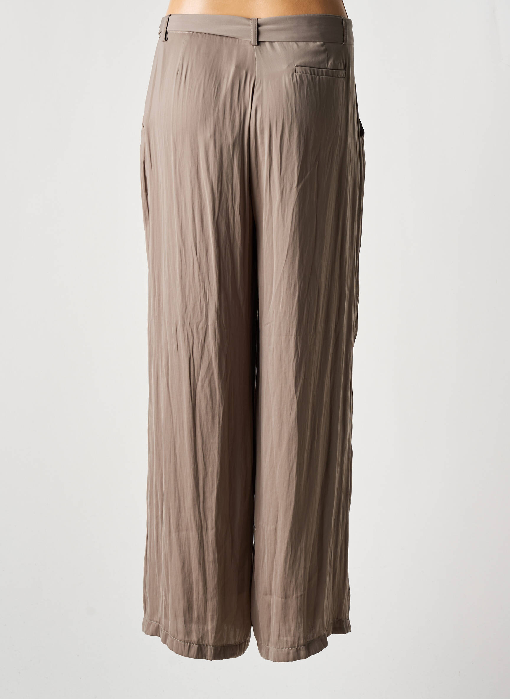 Platus kelnes uždarymas su užtrauktuku po mygtuku uždengimu normala dydis rudas FRED SABATIER moteris