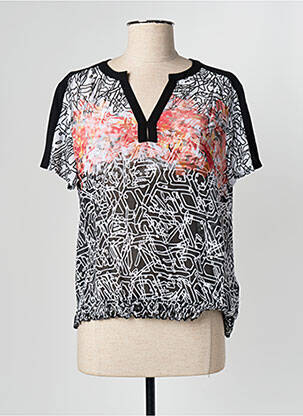 Bluzonai lengva ir skaidri trumpas rankovės juodas FRANK WALDER moteris