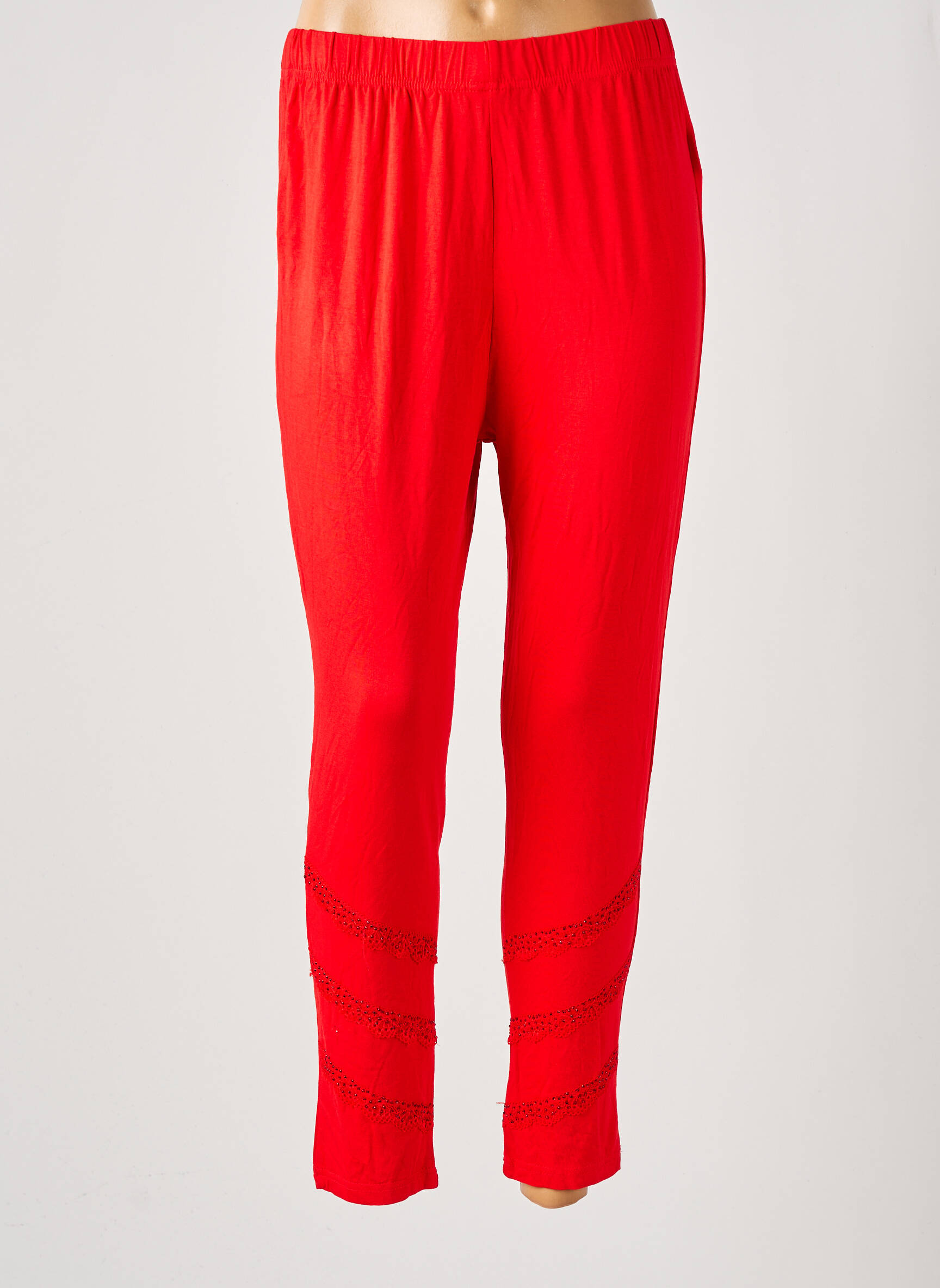 Legingas raudona POMME ROUGE moteris