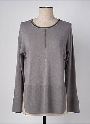 Megztinis chinamas audinys ilgos rankovės pilka MARIA BELLENTANI moteris