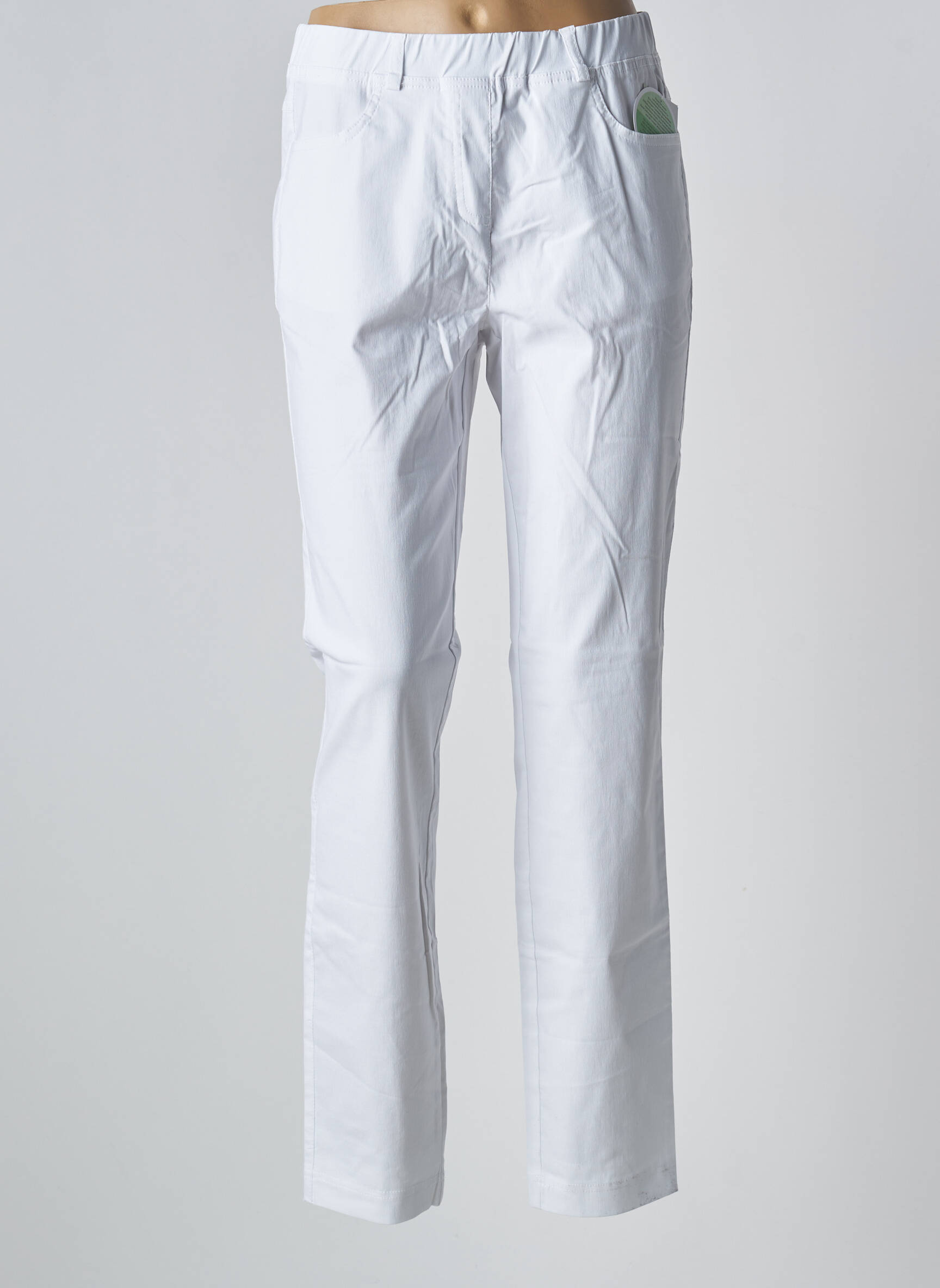 Jegging denimo audinys normala dydis baltas ADELINA BY SCHEITER moteris