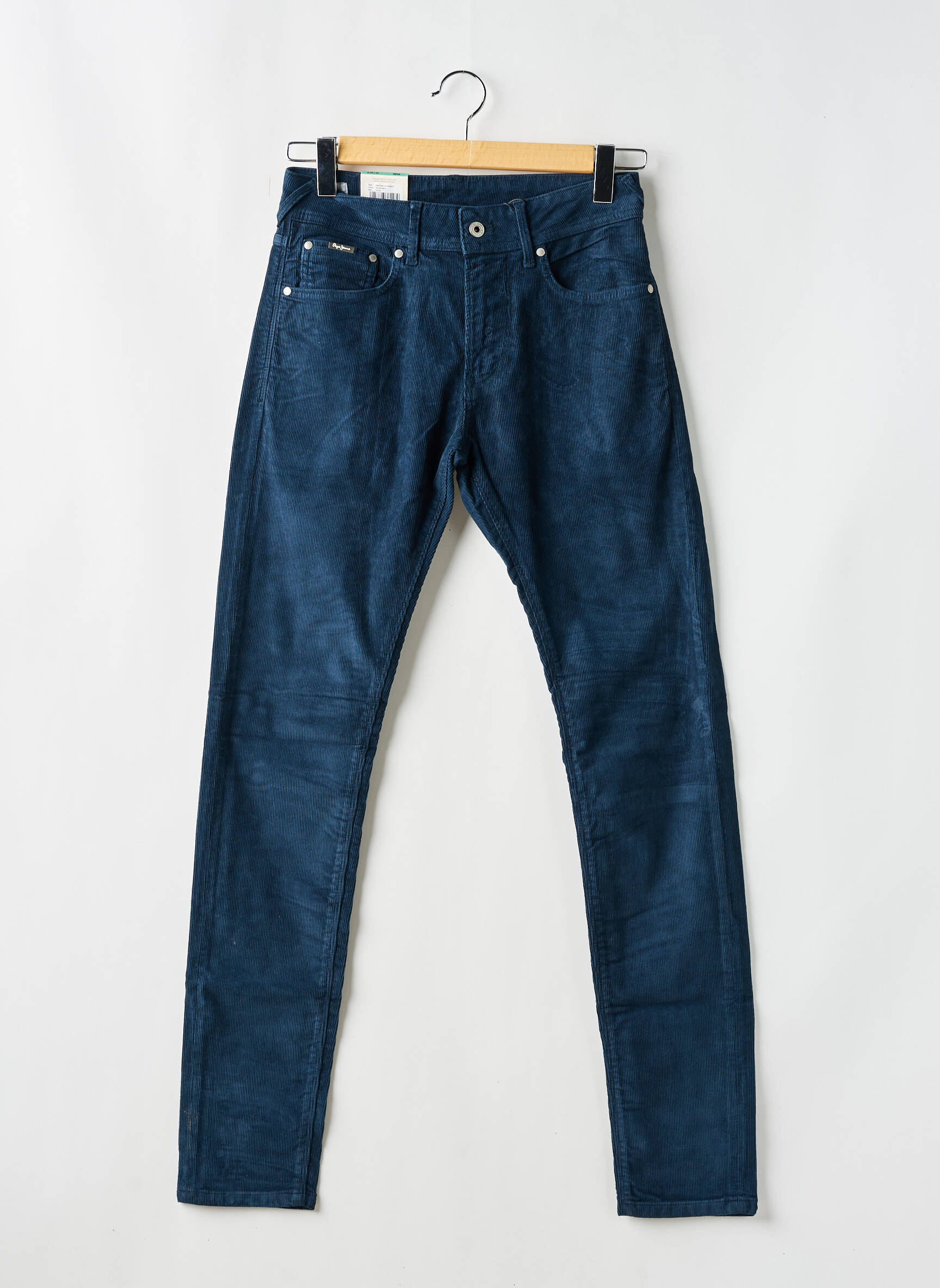Lieknos kelnės uždarymas su užtrauktuku po mygtuku uždengimu mėlyna PEPE JEANS vyras