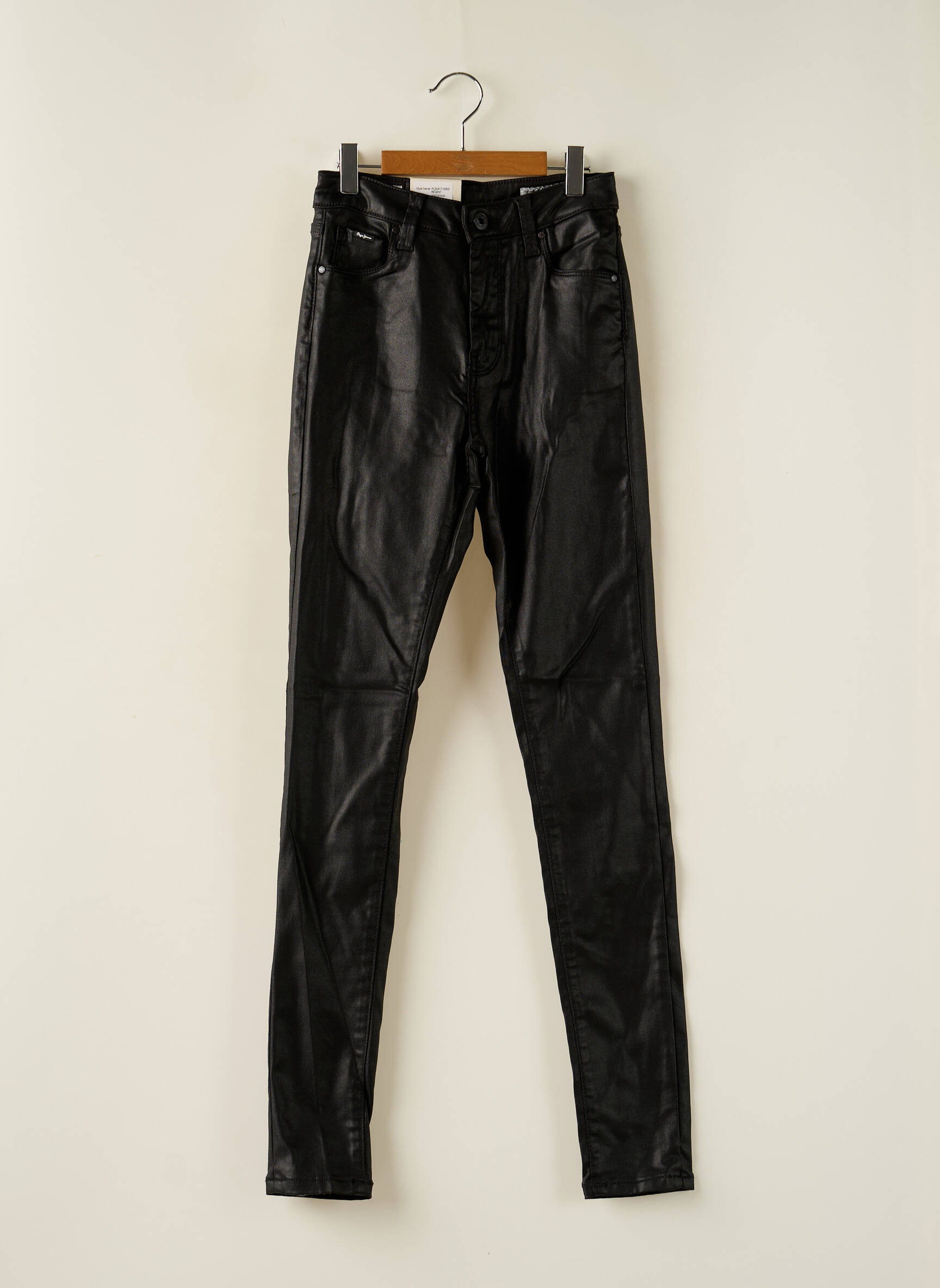 Lieknos kelnės kišenės juodas PEPE JEANS moteris