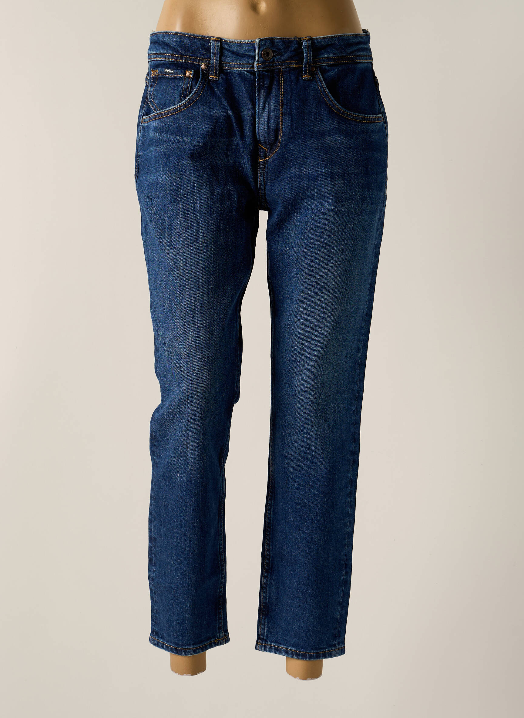 Mama džinsai kišenės normala dydis mėlyna PEPE JEANS moteris