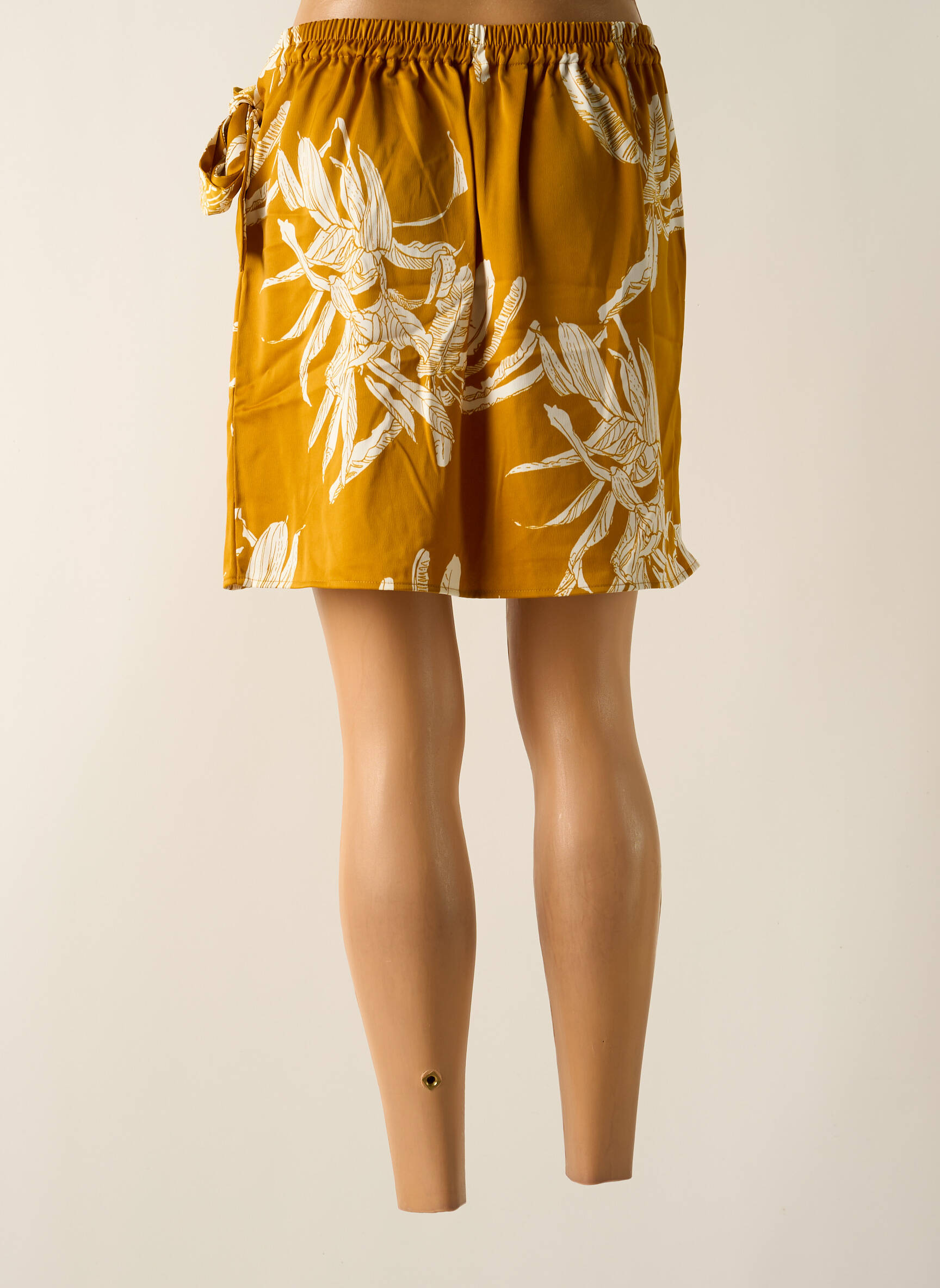 Trumpas sijonas tiesi kirpimas geltona AWARE BY VERO MODA moteris