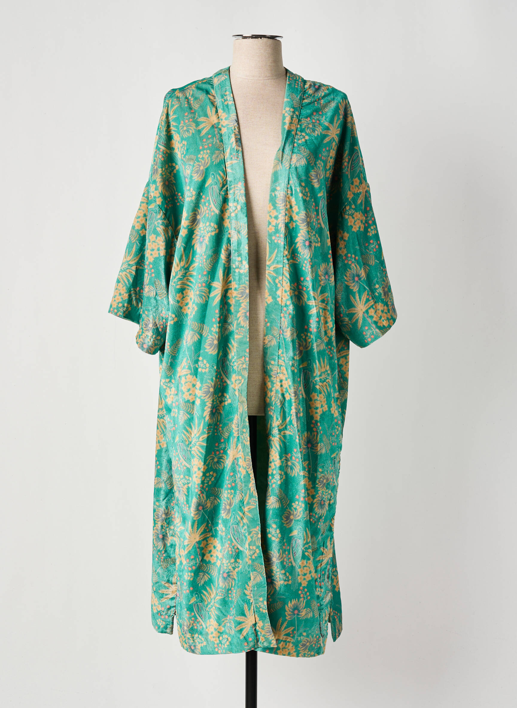 Kimono striukė ilgos rankovės žalias LE SUN moteris