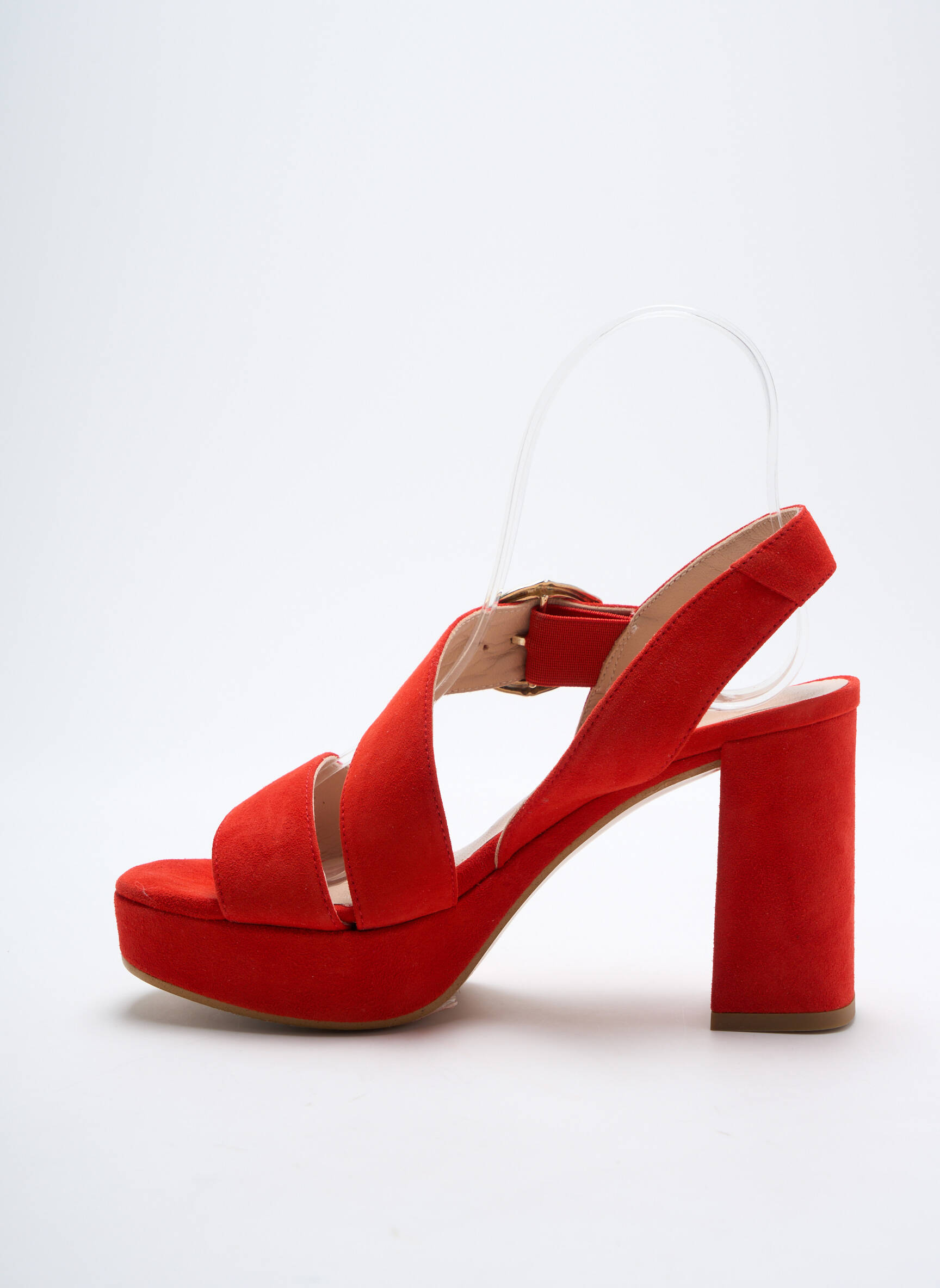 Sandalai/nu pėdos batai su kulnu kulnas nuo 7 iki 9 cm raudona LODI LOVE moteris