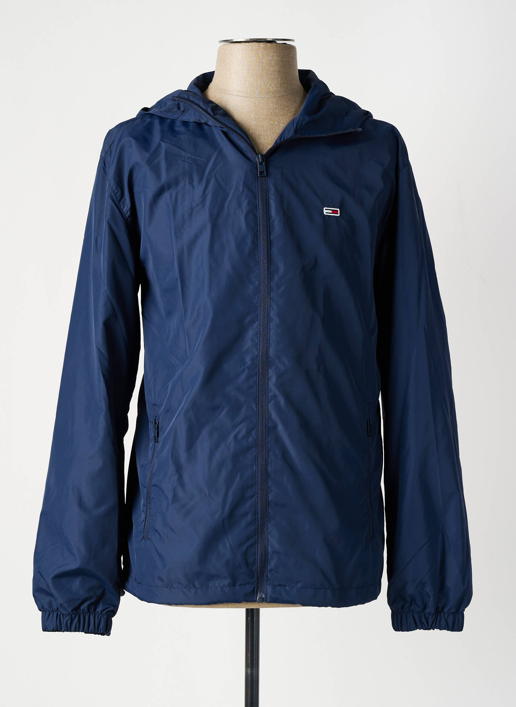 Vėjo nepraleidėjas su gobtuvu su gobtuvu mėlyna TOMMY HILFIGER vyras