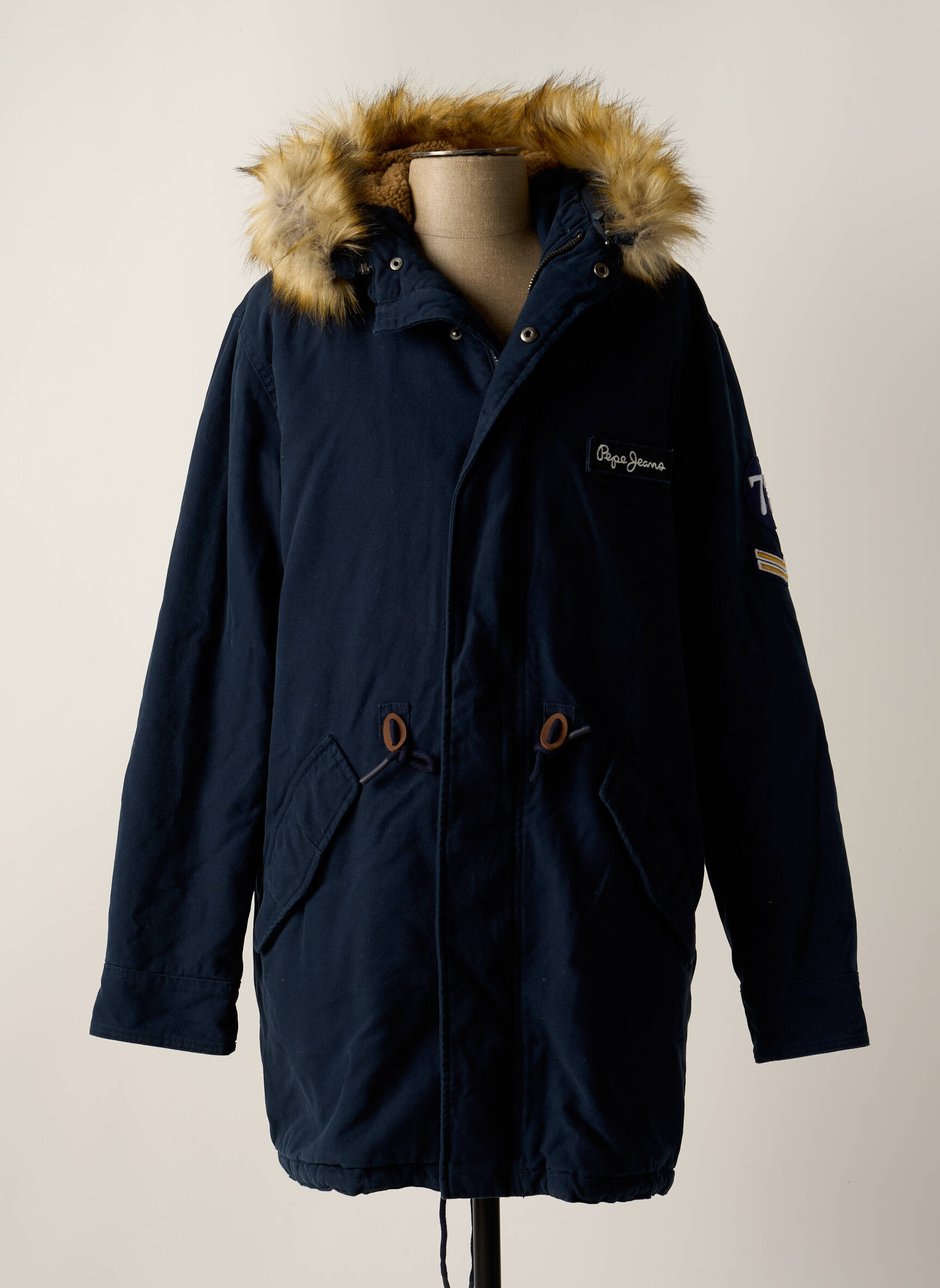 Parka ilgos rankovės su gobtuvu mėlyna PEPE JEANS vyras