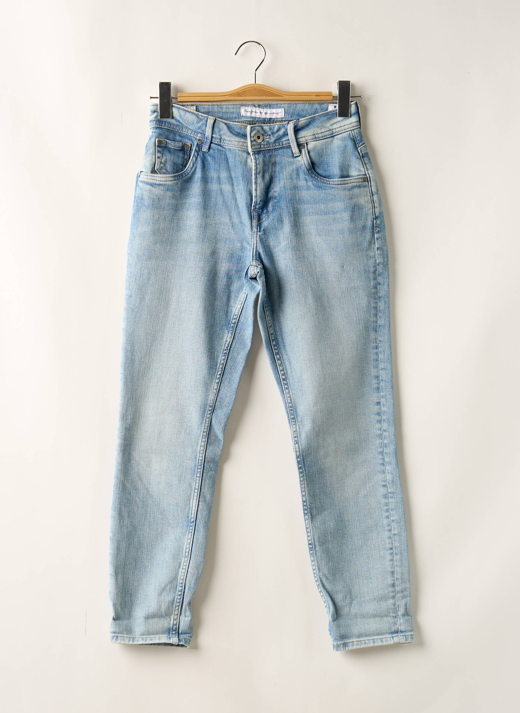 Mama džinsai kišenės aukšta talija mėlyna PEPE JEANS moteris