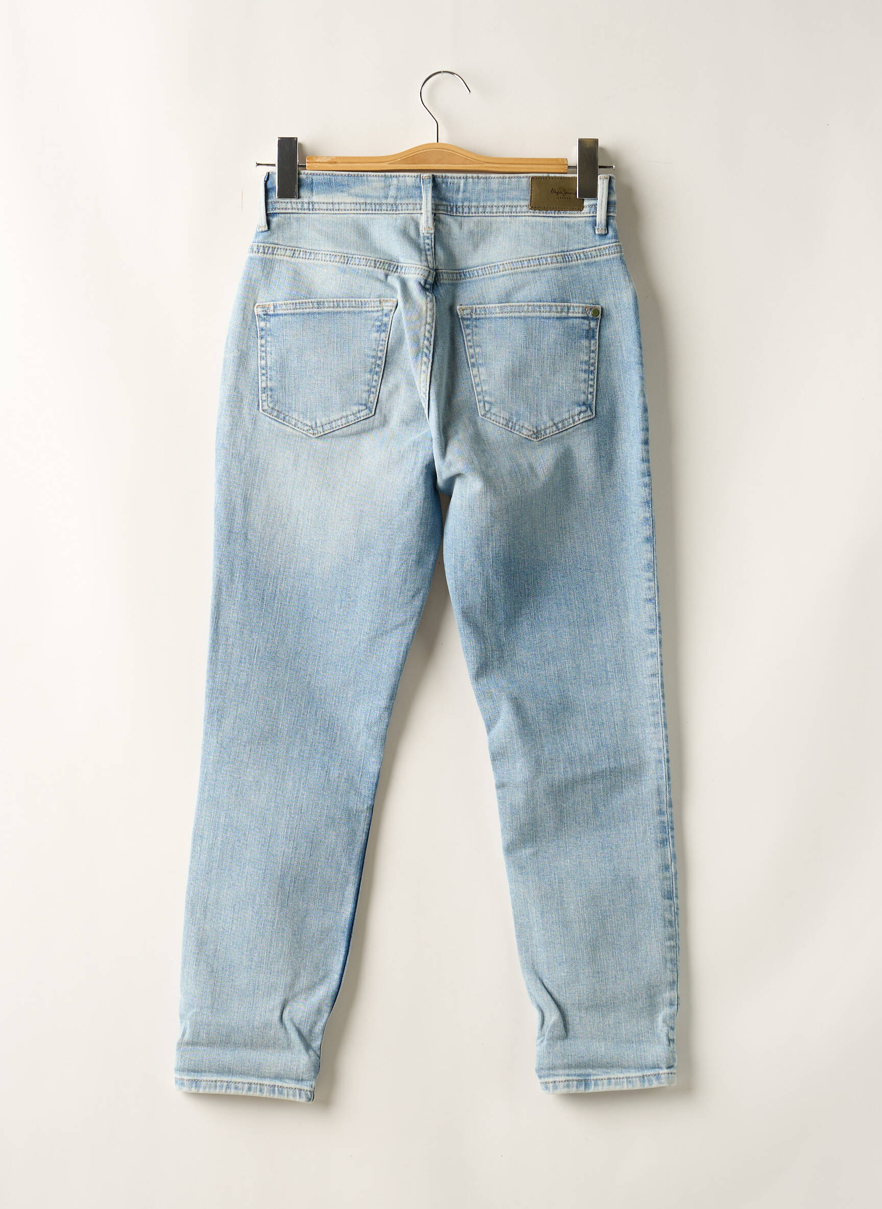 Mama džinsai kišenės aukšta talija mėlyna PEPE JEANS moteris