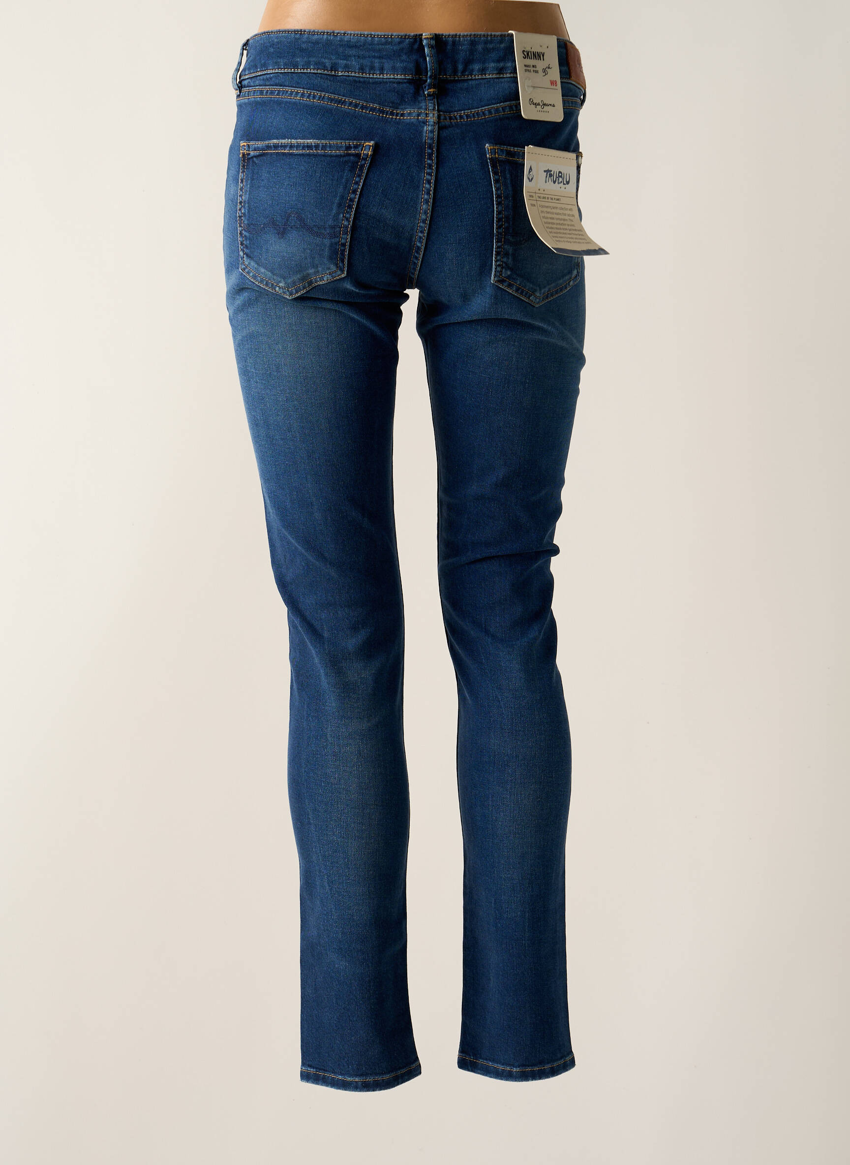 Lieknos džinsai normala dydis normala dydis mėlyna PEPE JEANS moteris