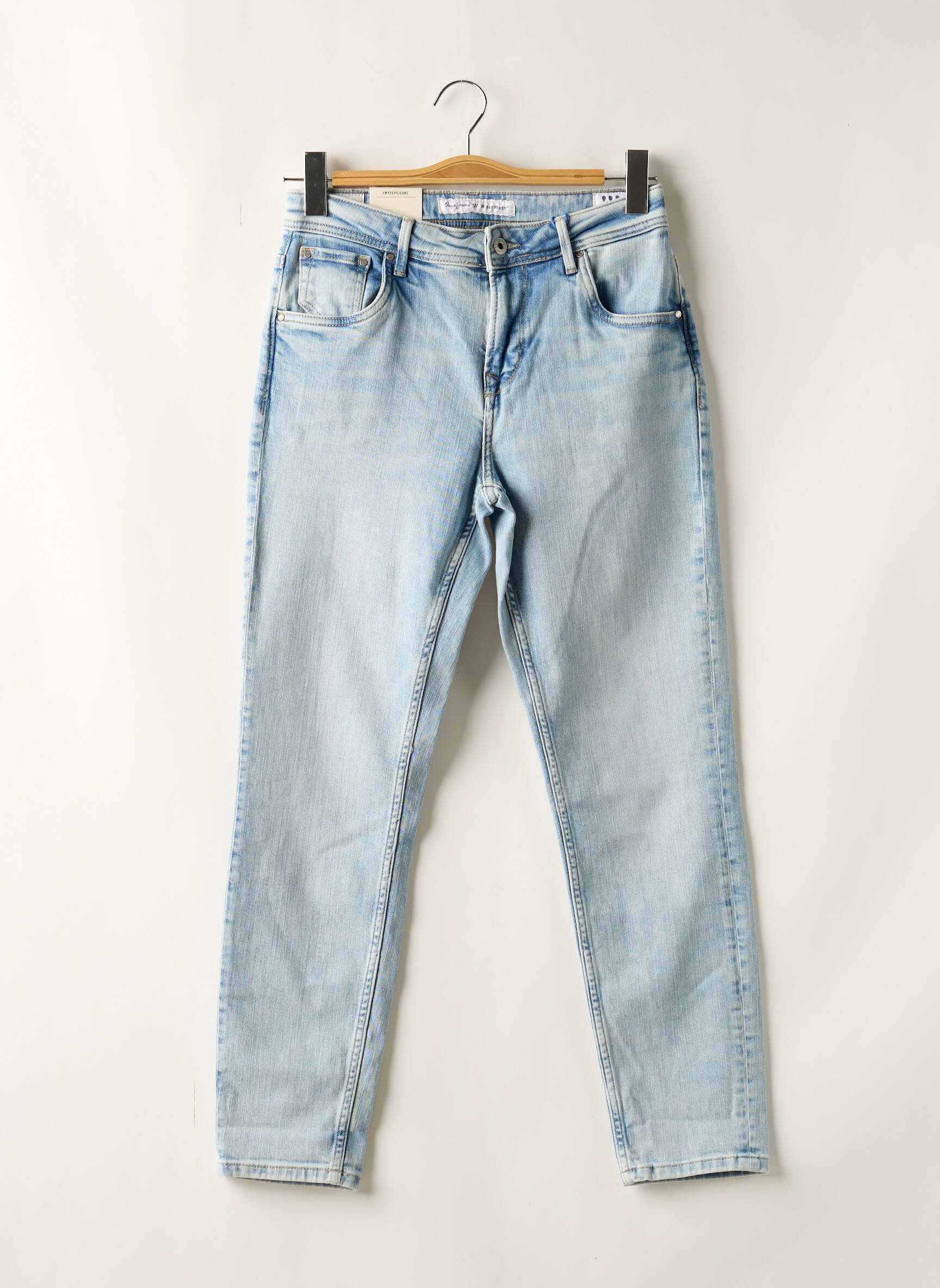 Mama džinsai kišenės normala dydis mėlyna PEPE JEANS moteris