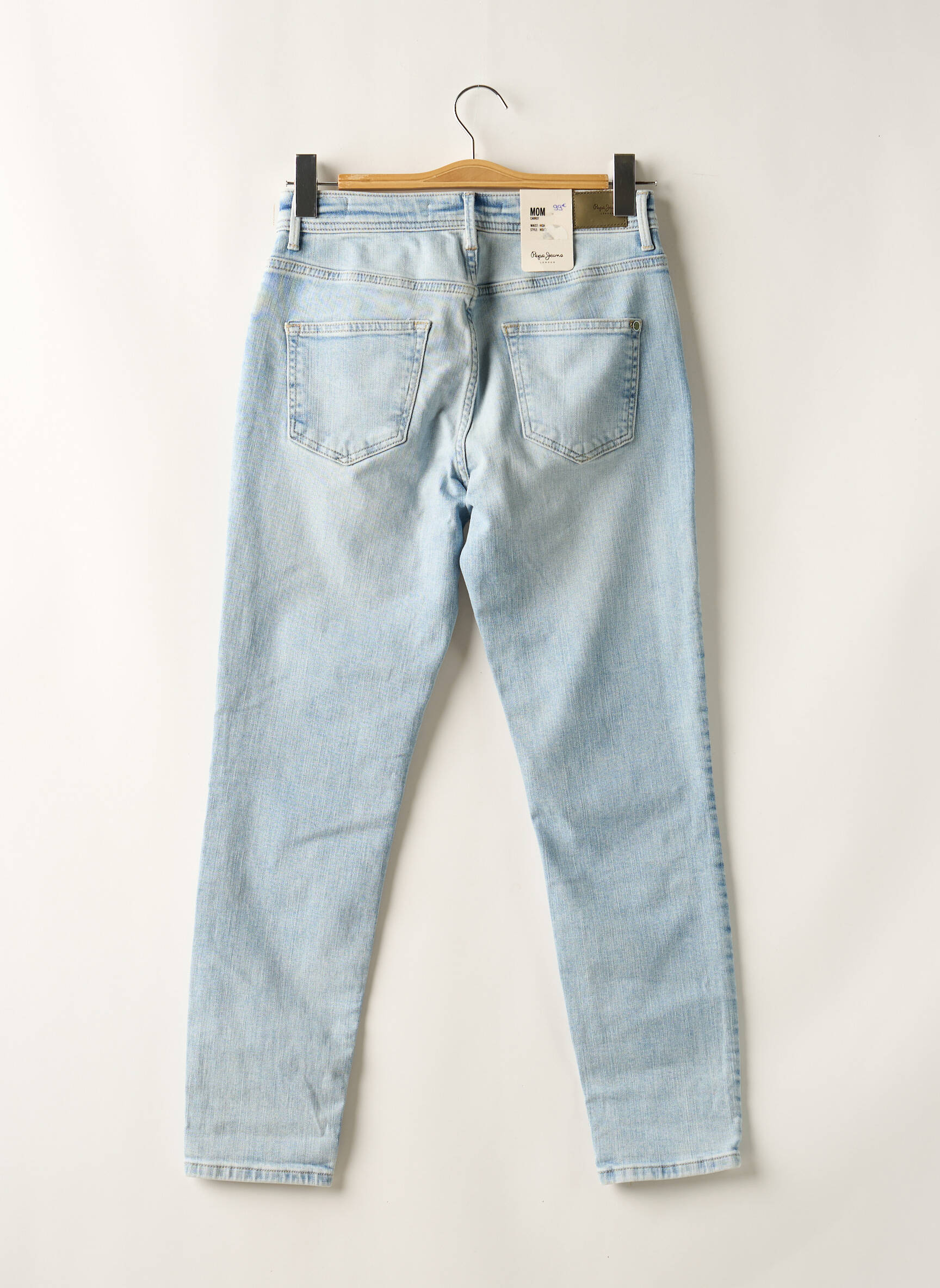 Mama džinsai kišenės normala dydis mėlyna PEPE JEANS moteris