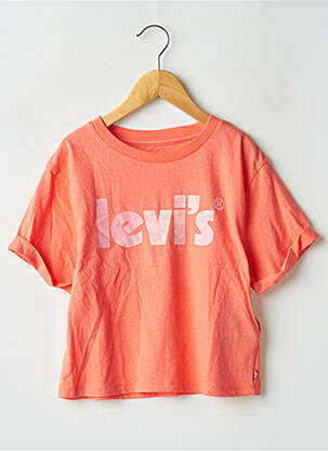 Viršūnė tiesi kirpimas trumpas rankovės oranžinė LEVI'S mergina