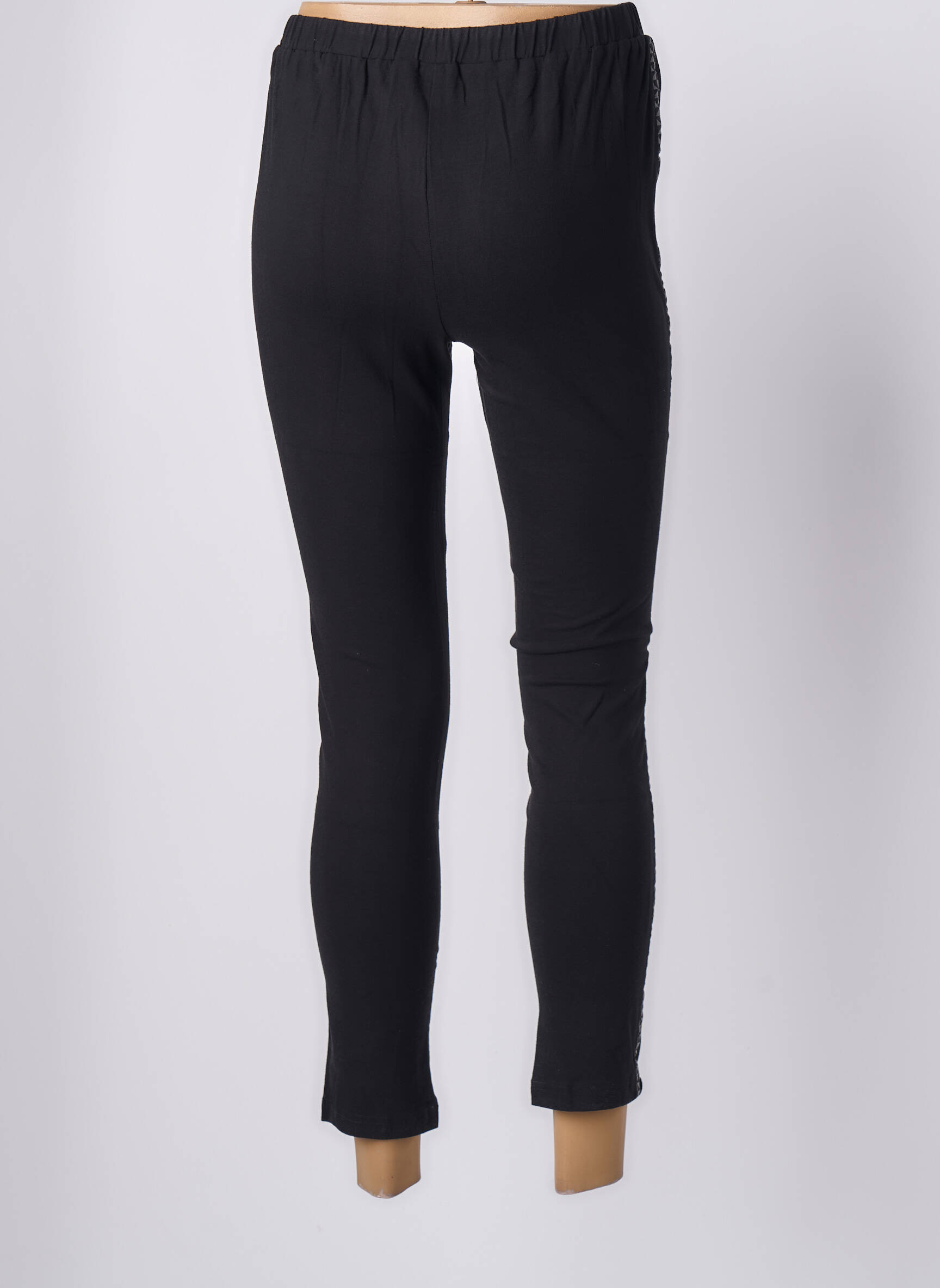Legingas jersey audinys normala dydis juodas RHUM RAISIN moteris