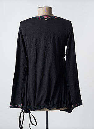 Ilgų rankovių tunika apvalus kaklas juodas RHUM RAISIN moteris