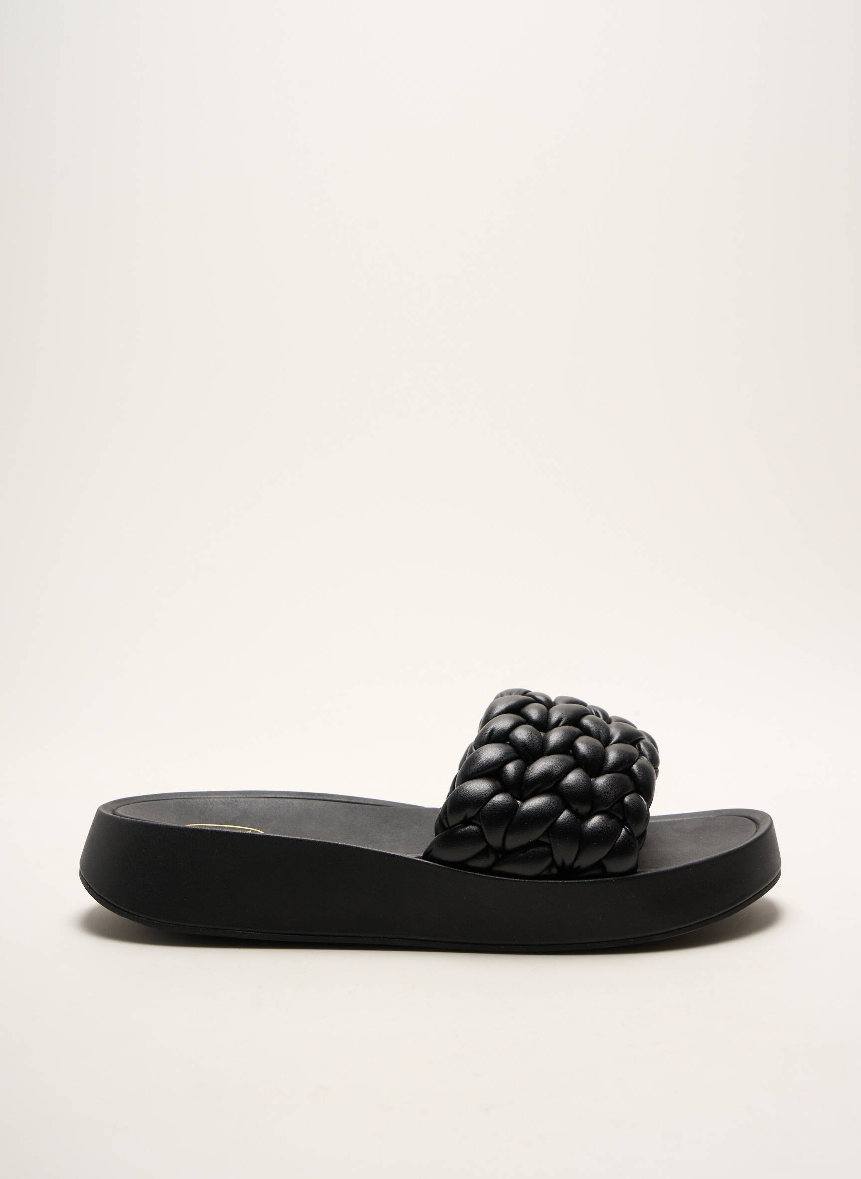 Mule/sabotai satino audinys kulnas nuo 4 iki 6 cm juodas ASH moteris