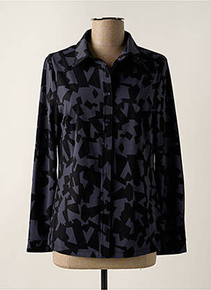 Moteriškas marškinys centrinė iškirptė ilgos rankovės pilka YEST moteris