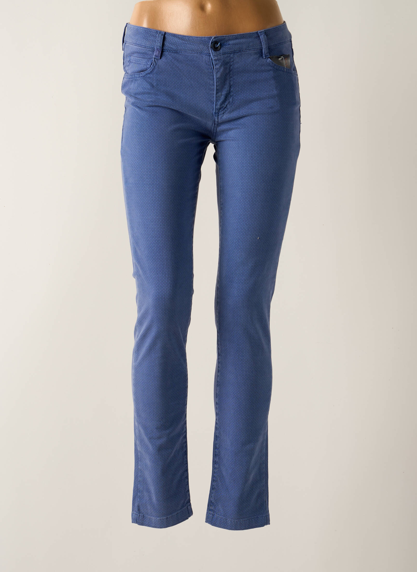 Lieknos kelnės maža dydžio maža dydžio mėlyna TRUSSARDI JEANS moteris