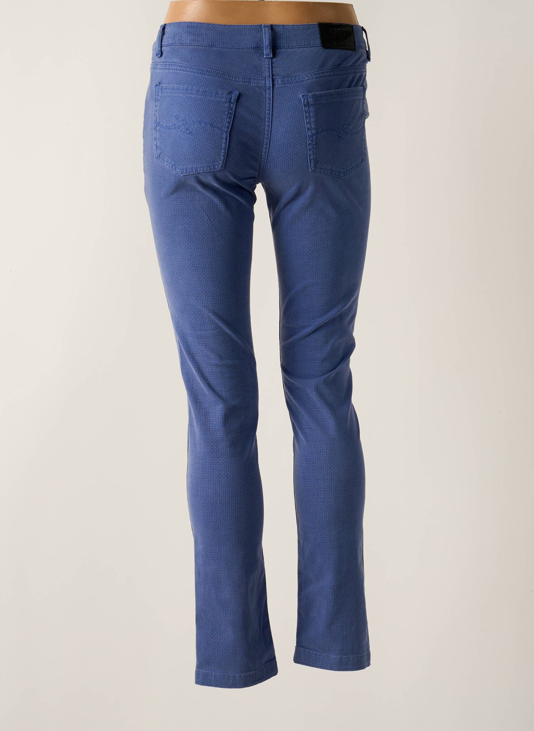 Lieknos kelnės maža dydžio maža dydžio mėlyna TRUSSARDI JEANS moteris