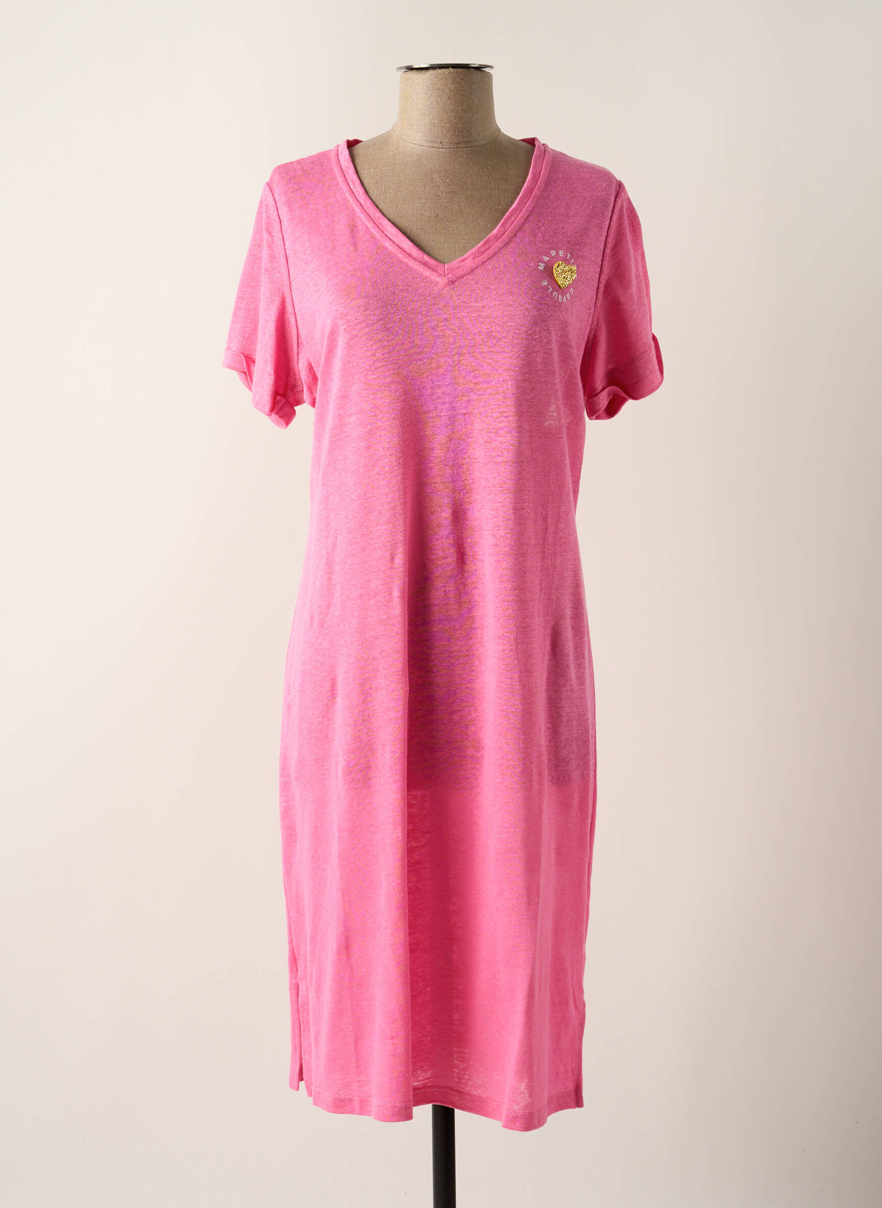 Pusilgių suknelė trumpas rankovės trumpas rankovės rožinė MPC (MA PETITE CAPSULE) moteris