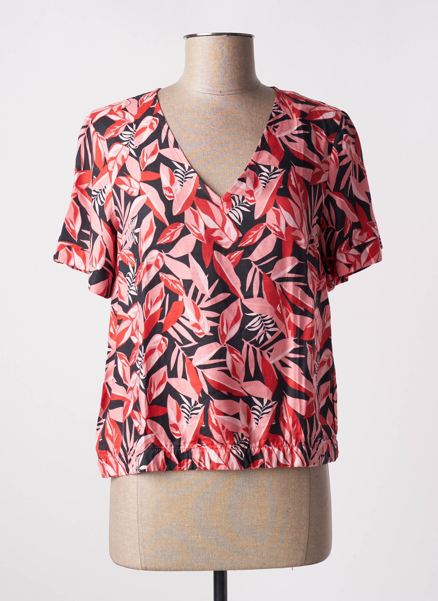 Bluzonai gėlių raštas trumpas rankovės rožinė I.CODE (By IKKS) moteris
